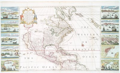 A New and Correct Map of the Trading Part of the West Indies by Henry Overton